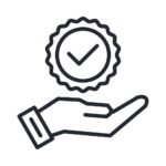 integrity icon outline style vector