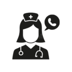 online medical help silhouette icon hospital call center operator pictogram doctor support helpline black staff handset phone 236600614 removebg preview
